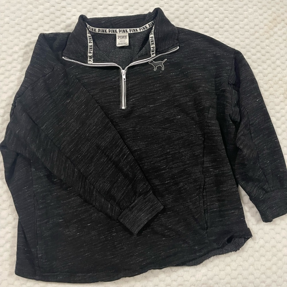 Pink quarter zip